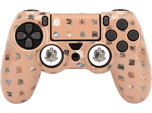 Funda + grips - FR-TEC Monster Hunter? Combo Pack, Para mando Dualshock de PS4,