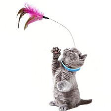 Cat Collars With Feather Toy, Interactive Teasing Cat Toys For Indoor Cats
