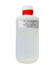 24K Gold plating solution Electroplating Solution Industrial Grade, 8 Oz.