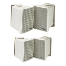 Kicker KB6 Indoor Outdoor Grey Speakers 2 Pair for Patio, Dock Garage