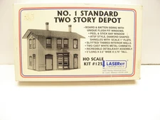 AMERICAN MODEL LASER KIT #125 NO. I STANDARD TWO STORY DEPOT - HO SCALE-NEW KIT