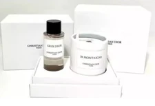 Dior VIP Gift Set : Gris Body Soap 20 Ml And 30 Montaigne Mini Candle 35 G / NIB