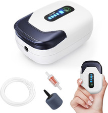 Aquarium Air Pump Rechargeable Portable Oxygen Pump with Single Dual...