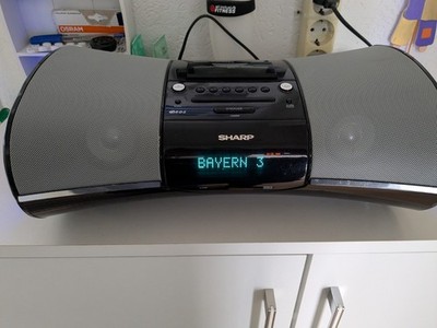 SHARP DK-A10H(BK) Musik-System iPod o. iPhone/ CD/ AUX/ Tuner ohne Fernbedienung