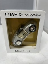 Timex Quartz Mini Clock Silver Porsche Car Co...