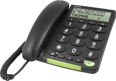 Doro Schnurgebundenes Telefon PhoneEasy 312cs Schwarz