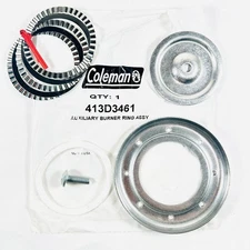 Coleman 413C 413D 413E 413F Stove Auxiliary Burner Cap & Filler Rings 413D3461