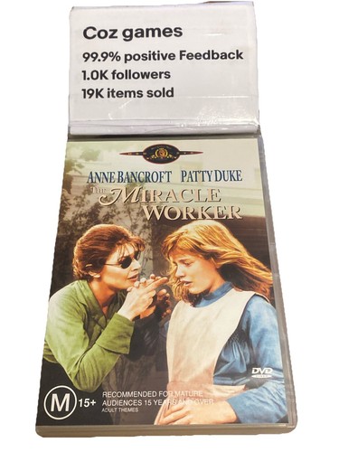 The Miracle Worker DVD Region 4 Anne Bancroft Paddy Duke Heartwarming Drama Film