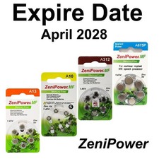 Hearing Aid Battery  Zenipower for  ALL BRAND ( 10, 312,13,675) fast shipping AU