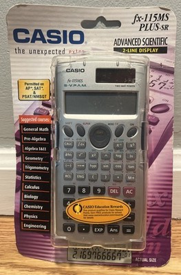 Casio FX-115MS Plus-SR Advanced Scientific Calculator 2 Line Display NEW SEALED