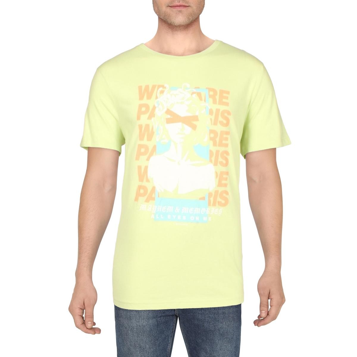 Мужская футболка Eleven Paris Mens All Eyes On Me с зеленым рисунком S BHFO 0706