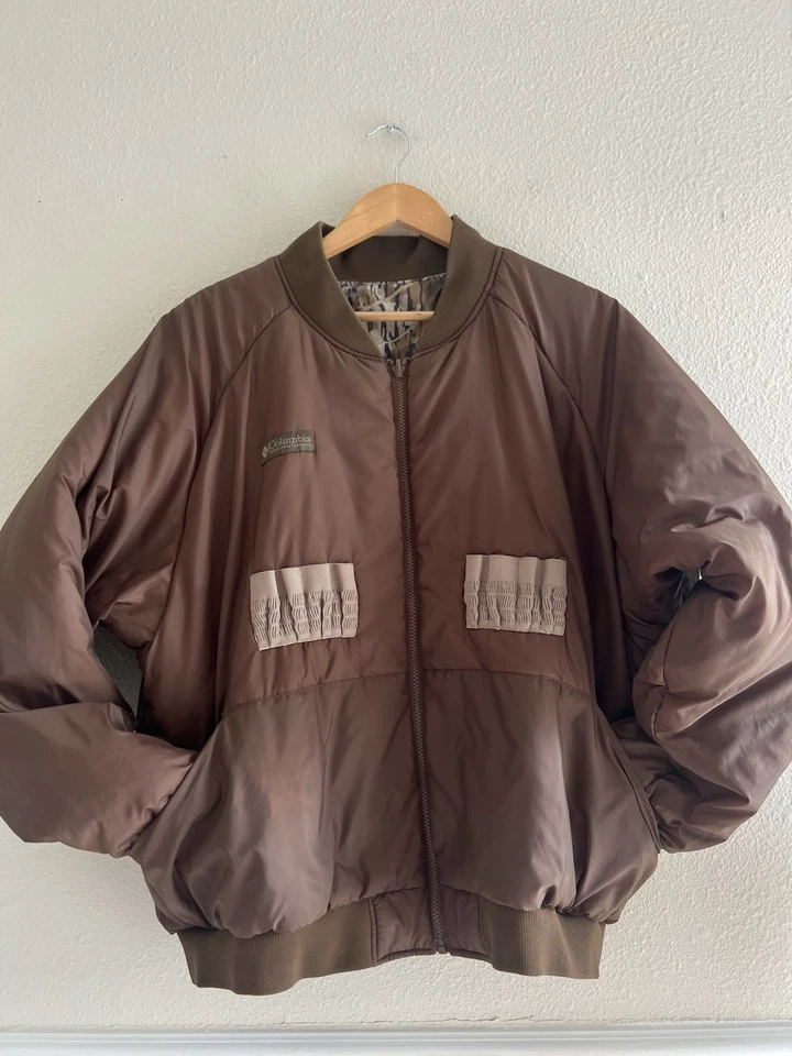 Vintage Columbia Mossy Oak Shadow Branch Camo Jacket 3XL Reversible Outdoors - Image 4 of 4