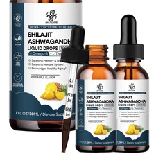 Himalayan Shilajit High Potency 1000MG with Ashwagandha, Chaga, Ginseng Extract