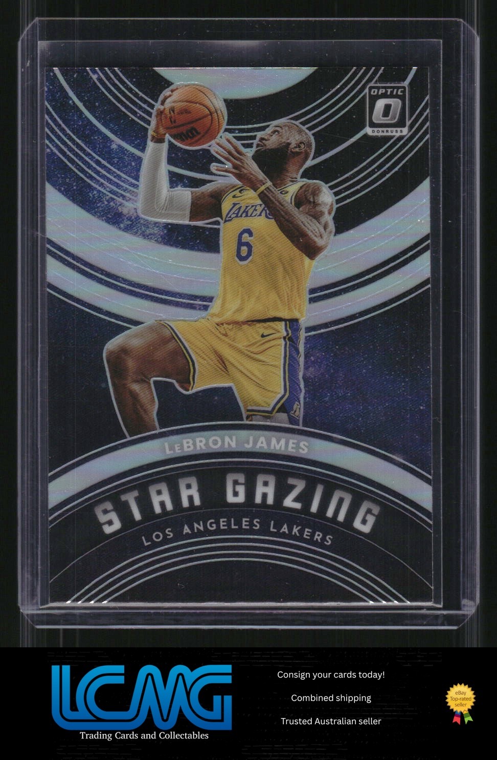 2022-23 Donruss Optic #12 LeBron James Star Gazing Silver U3B