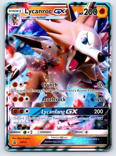 Lycanroc GX - SM14 Holo Promo Sun & Moon Promo Pokemon