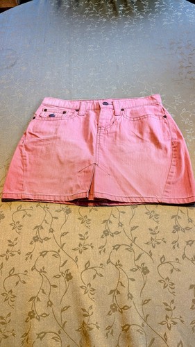 Falda De Colección Mossimo Rosa Denim Algodón, Talla-1 Mujer - Imagen 4 de 4