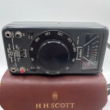 H H Scott type 450-B Sound Level meter with case & strap UNTESTED