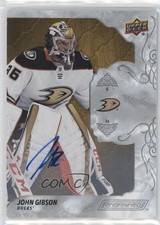 2023-24 Upper Deck Engrained John Gibson #10 Oak Autographs Auto