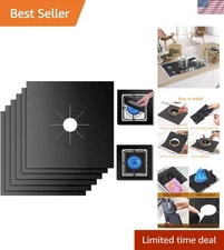 10 Pack Non-Stick Stove Burner Covers - Heat Resistant & Reusable Protectors