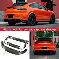 Carbon Fiber Front Rear Lip Side Skirts Kits Fits For Porsche Cayenne 2020-2023 Carbon Fiber Front Rear Lip Side Skirts Kits Fits For Porsche Cayenne 2020-2023