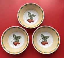 Churchill Somerset Fruits - Dessert Cereal Bowl Dish x3  Width 15.5cm Tableware