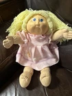 Vintage 1985 Cabbage Patch Kid  Blonde Hair Blue Eyes Caleco❤️