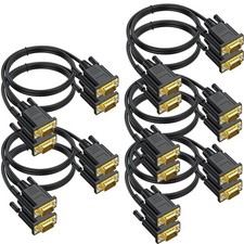VGA Cables 3FT 10-Pack,Computer to Monitor Cable 3FT, Black