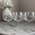 Vintage Tiffany & Co Crystal TFC11 Wine Glass Goblet 7.25" Tall Set Of 8