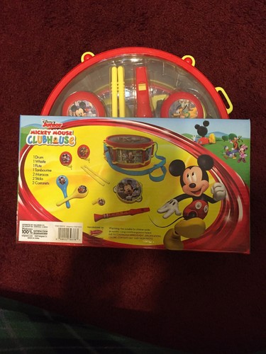 NEW! DISNEY Junior Mickey Mouse Friends 10 PIECE Drum Instrument Party Band Set - Picture 4 of 12