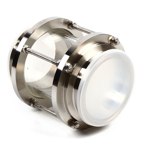 4" Flow Sanitary Sight Glass 304 Stainless Steel Tri Clamp Industry Sight Glass - Picture 7 of 12