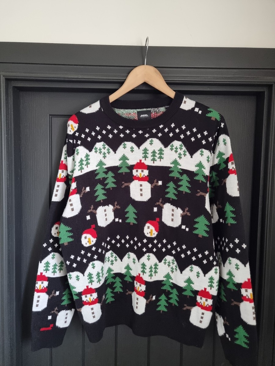 Burton Menswear Snowman Christmas Jumper Size Medium