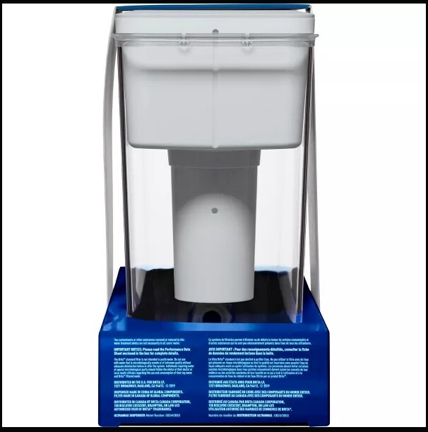 Brita Extra Large Ultramax 27 Cup Grey Filtered Water Dispenser with 1 Filter R1
