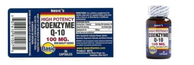 SM Basic's Co-Enzyme Q10 100mg Caps -36ct (3 Pack)