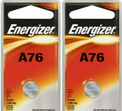 2 Pack Energizer LR44 AG13 357 Button Cell Batteries