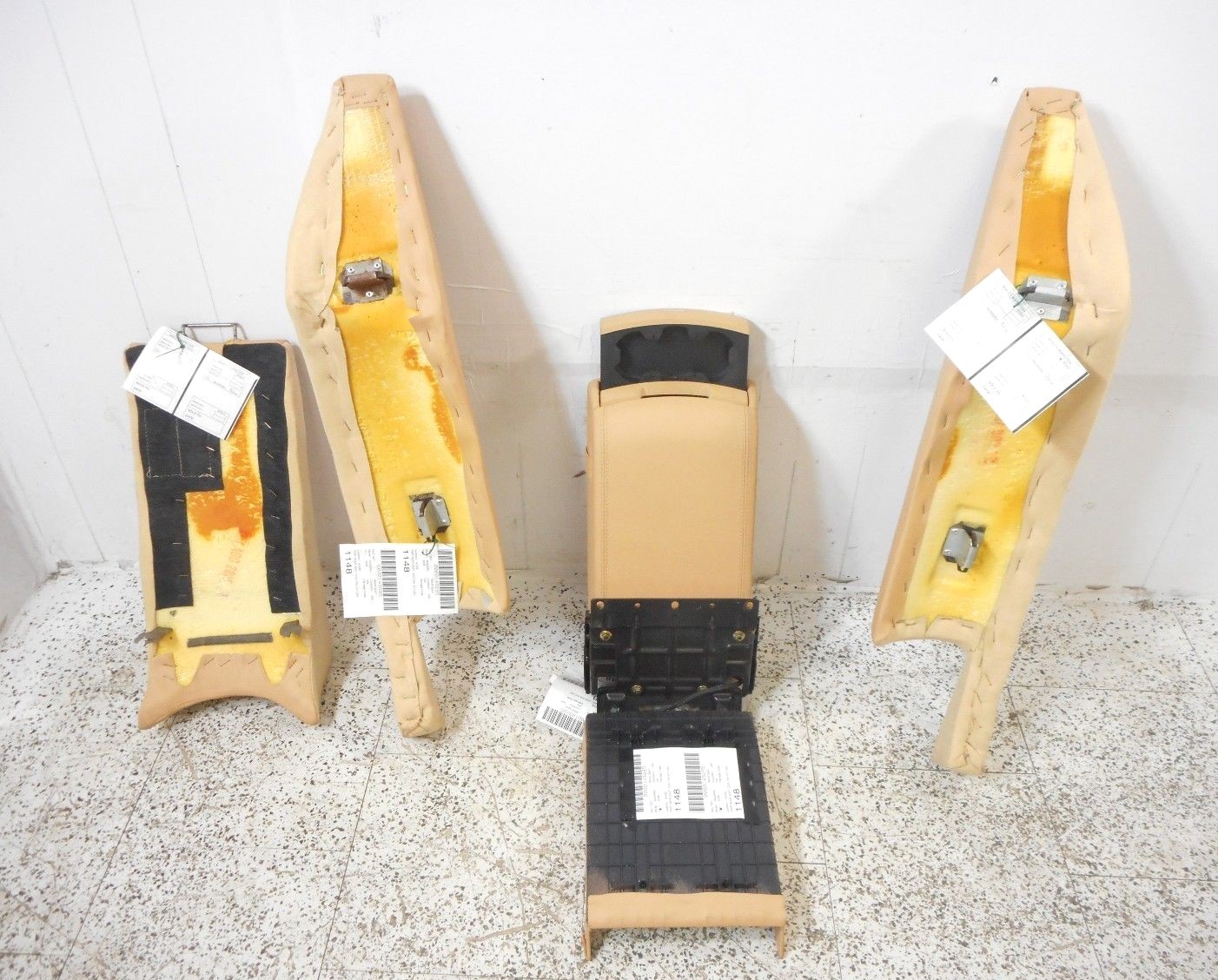 2006 06 Maserati Quattroporte M139 Rear Seat Assembly Beige OEM