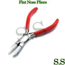 OPTICAL-FLAT NOSE PLIER NYLON JAWS 5-3/4" NON MARRING JEWELRY WIRE WRAPPIN PL-04