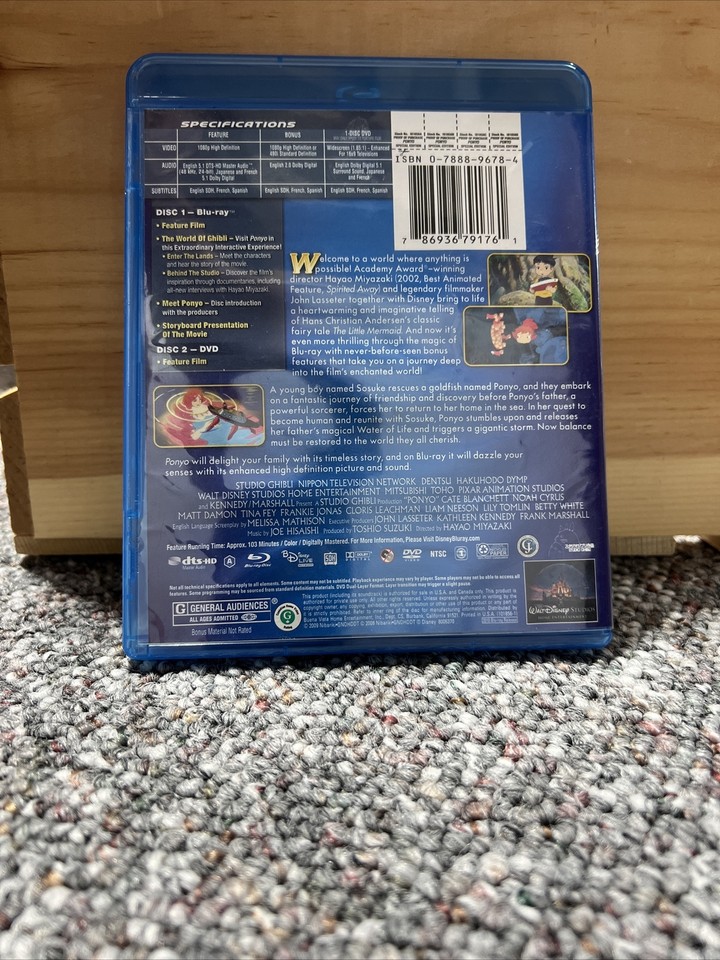 Ponyo Bluray Cloris Leachman, Betty White, Lily Tomli eBay