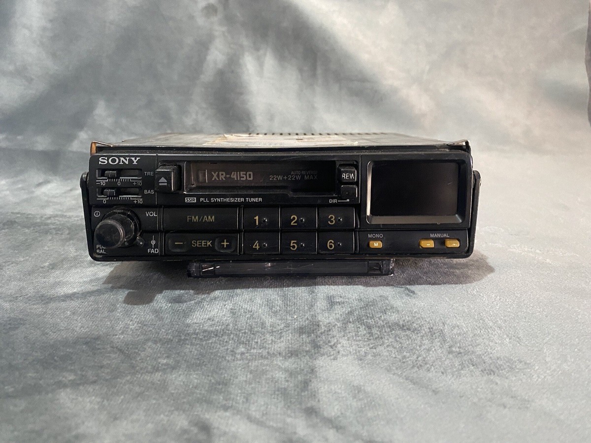 Vintage Sony XR-4150 Cassette Player Old School Car stereo *READ