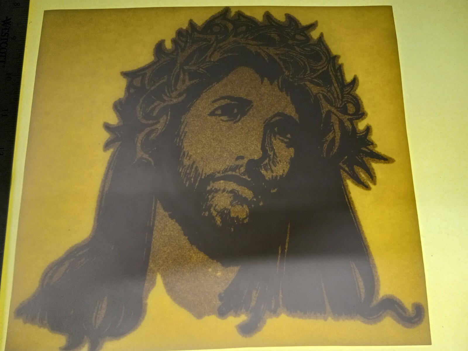 Vintage (Original Bootleg Iron -On / Heat Transfer) Glitter Jesus (T17 ...