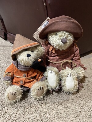 Boyds Bear Lot Of 2 Scarecrows 15 Cornelius McPunkin 10'' Einstein Q. Scaredybear