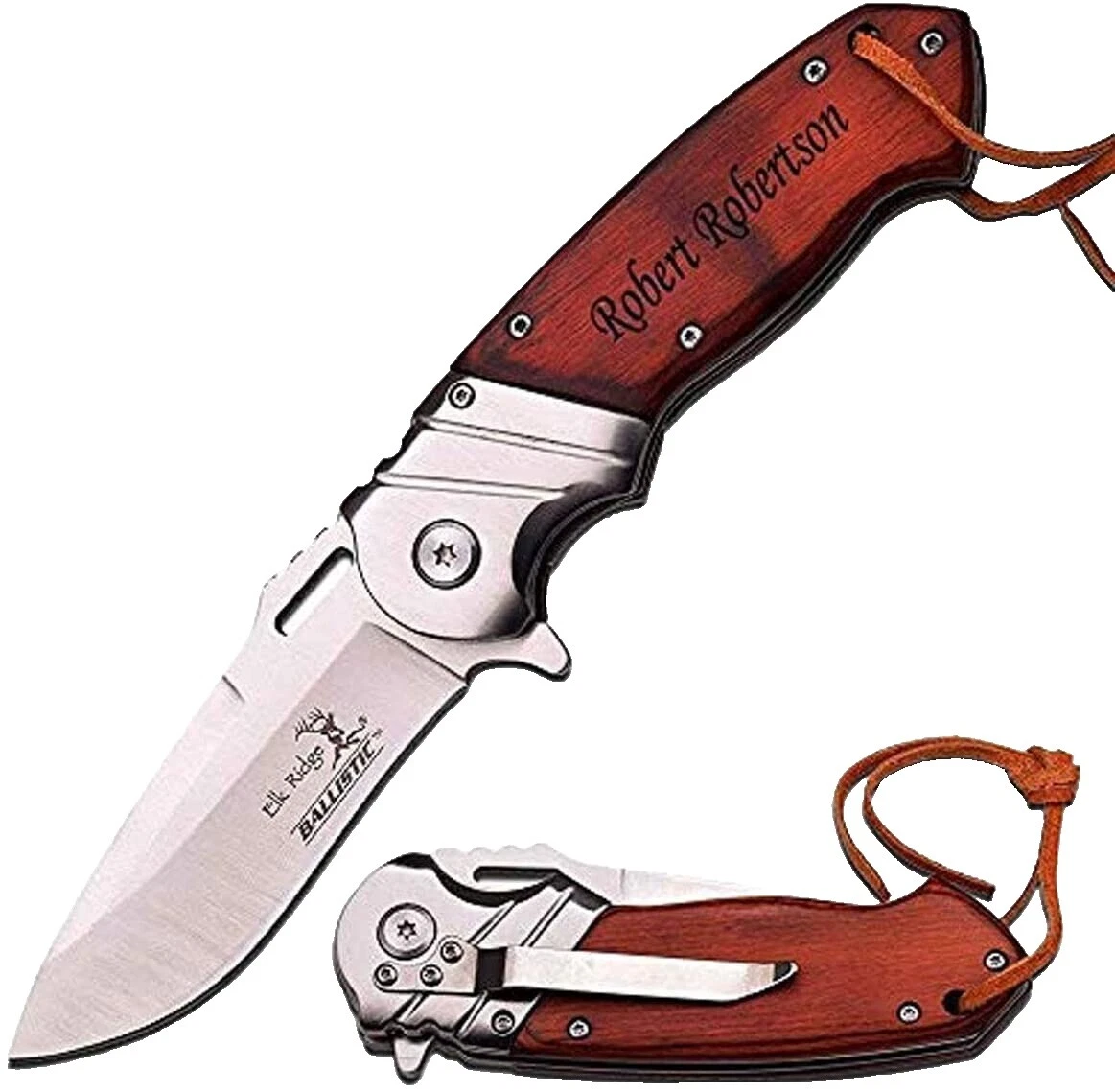 Elk Ridge Wood Handle Collectible Folding Knives