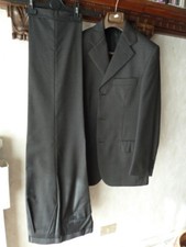 MENS TAILORED CHURCH DRESS - TASMANIAN WOOL DARK GREY 46 - MADE IN ITALY