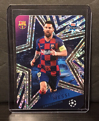 TOPPS CRYSTAL LIONEL MESSI CHAMPIONS LEAGUE LIMITED EDITION TOPPS CRYSTAL LIONEL MESSI CHAMPIONS LEAGUE LIMITED EDITION
