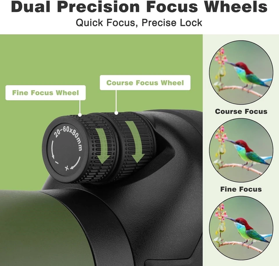 Telescópio para viagens Observación de aves Vida silvestre Paisaje para acampar - Imagem 2 de 4