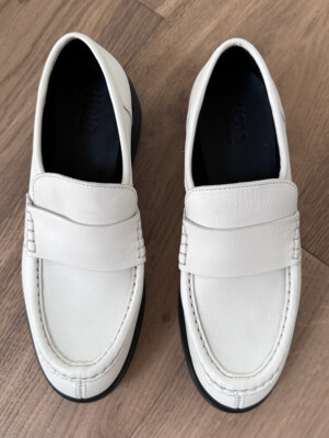 Koio Bari Leader Loafers KOIO Bari Platform Loafer In Ivory Made in ITALY Sz 38 Ret  main image 4