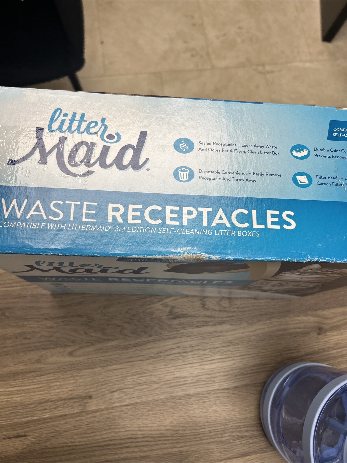 LitterMaid Waste Receptacles 3rd Edition Sealable 18 Count Kitty Cat