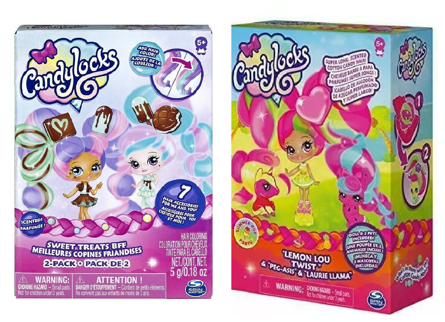Candylocks Pack 3-inch Scented Collectible Surprise Dolls Figure - X2 Full Sets