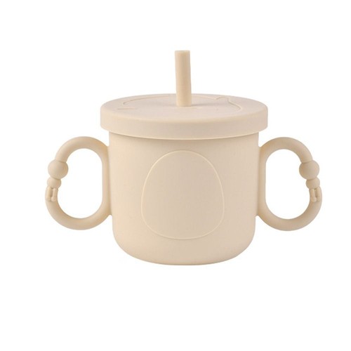 Silicone Toddler Sippy Cups Toddlers Straw Water Bottle Liquid Feed - Picture 15 of 20