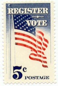 1964 Register and Vote 5 cents US Postage Stamp Scott #1249  MINT