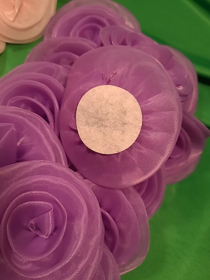 18 Piezas Lavanda Chifón Flor Costura Apliques Muñeca Ropa Diademas, Vestido  Foto 4 de 4